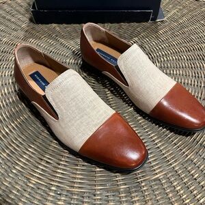Giorgio Brutini Faulkner Brown and Tan Mens Slip On Loafer Size 9.5
